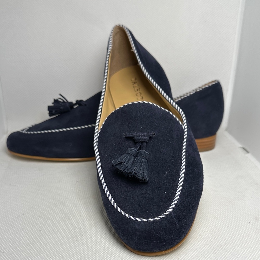 Talbots Cassidy Tasseled Suede Loafers with Memory Foam Footbed Classic Size 8.5